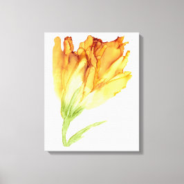 Impressão Em Tela tulipa amarela—personalizável—