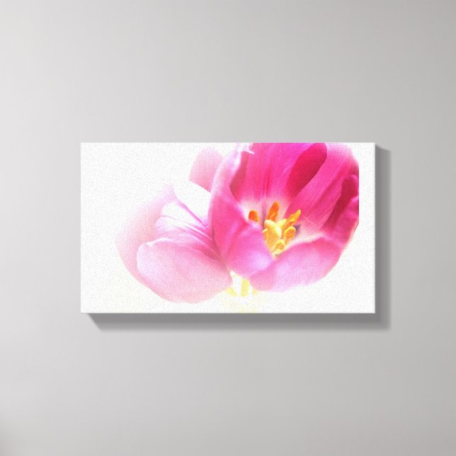 IMPRESSÃO EM TELA TULIPAS COR-DE-ROSA BONITAS (Frente)