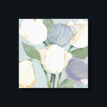 Impressão Em Tela Tulipas Francesas<br><div class="desc">Tulipas Francesas II por Jade Reynolds. Apresenta tulipas em várias cores contra um fundo macio.</div>