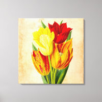Tulipas: pintura a óleo