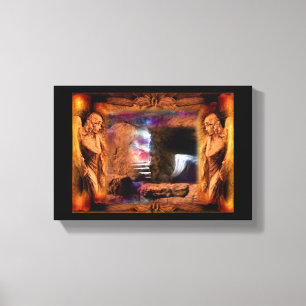 Impressão Em Tela Túmulo vazio de Jesus com arte da parede das