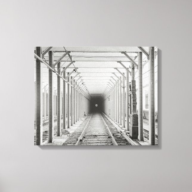 Impressão Em Tela Túnel de Metrô, 1904 (Frente)
