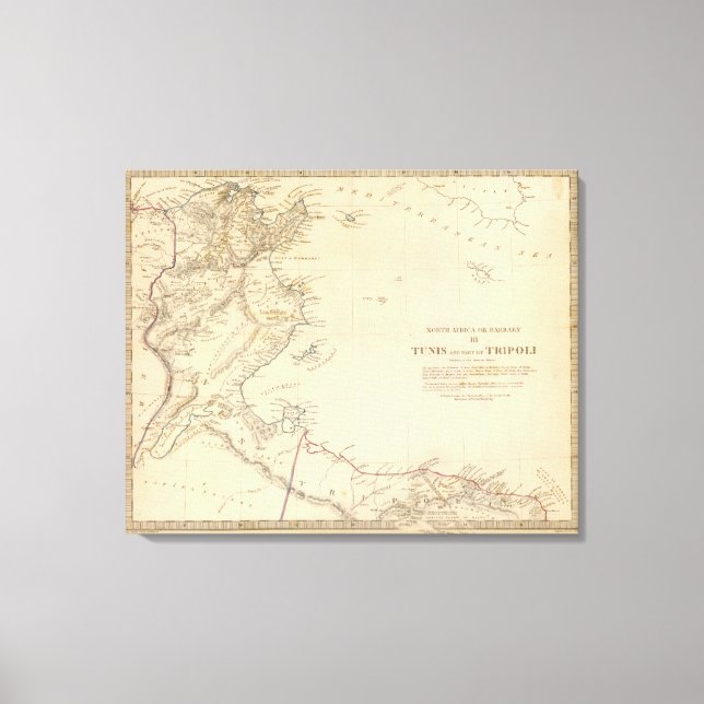 Impressão Em Tela Túnis, Trípoli (Frente)