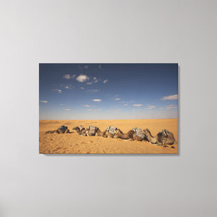 Impressão Em Tela Tunísia, Zona de Ksour, Ksar Ghilane, Grand Erg 4