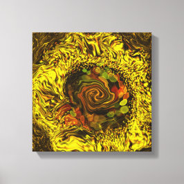 Impressão Em Tela Turbilhão de mel de abstrato