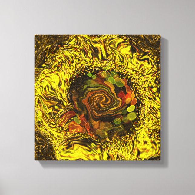 Impressão Em Tela Turbilhão de mel de abstrato (Frente)