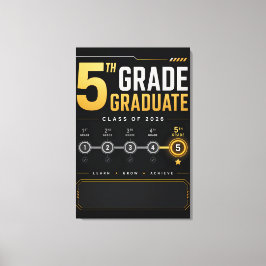 Impressão Em Tela Turma Personalizada de Graduados da 5ª Série de 20