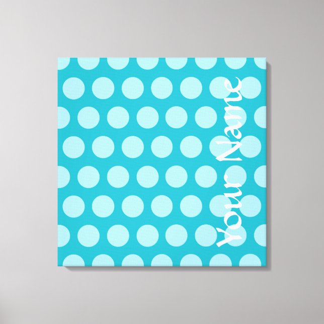 Impressão Em Tela Turquesa - Pontos de Modismo de Marrocos (Frente)