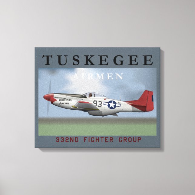 Impressão Em Tela Tuskegee Airmen Poster (Frente)