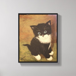 Impressão Em Tela Tuxedo Kitten