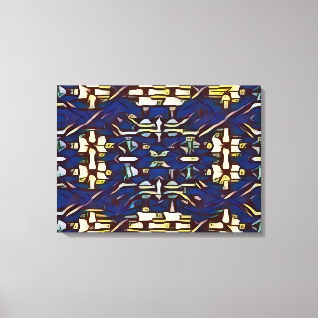 Impressão Em Tela Twirl E Woad (Frente)