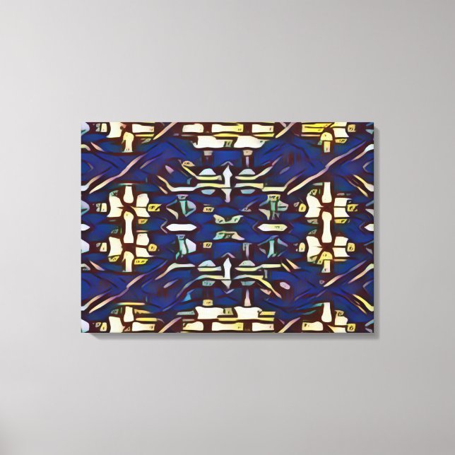 Impressão Em Tela Twirl E Woad (Frente)