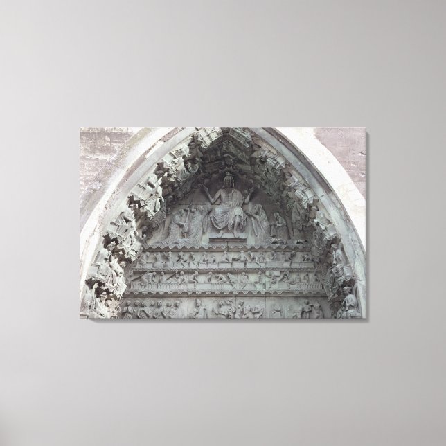 Impressão Em Tela Tympanum do portal esquerdo (Frente)
