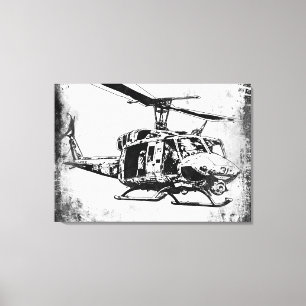 Impressão Em Tela UH-1N Huey gêmeo