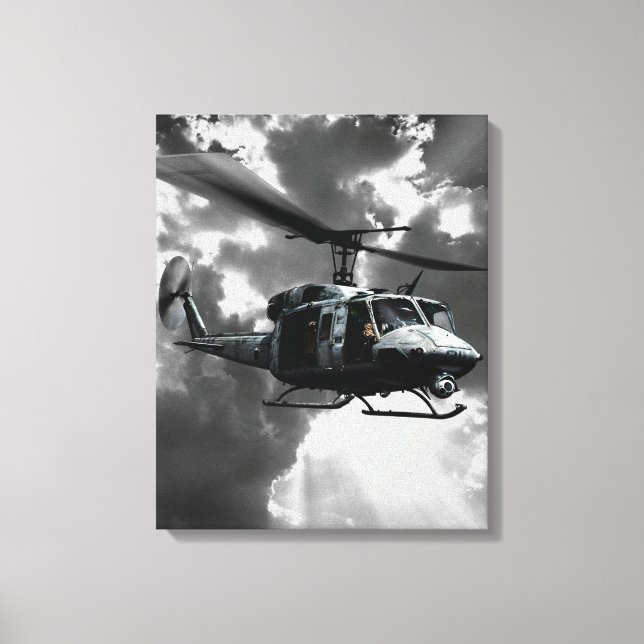 Impressão Em Tela UH-1N Twin Huey (Frente)