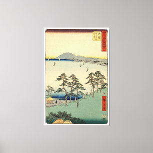 Impressão Em Tela Ukiyo-e Japonês Antigo do Mundo Flutuante em Xilog