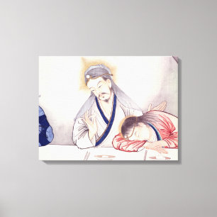 Impressão Em Tela Última ceia, cristo e St John