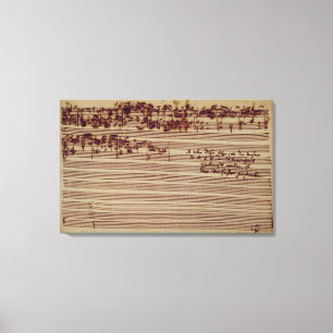 Impressão Em Tela Última página de A Arte da Fuga, 1740