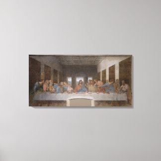 Impressão Em Tela Último jantar da Vinci de Leonardo 32x16 personali