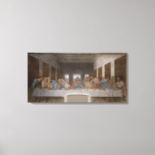 Impressão Em Tela Último jantar de Da Vinci, 32x16 personalizado