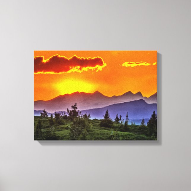 Impressão Em Tela Último Sunset (Frente)