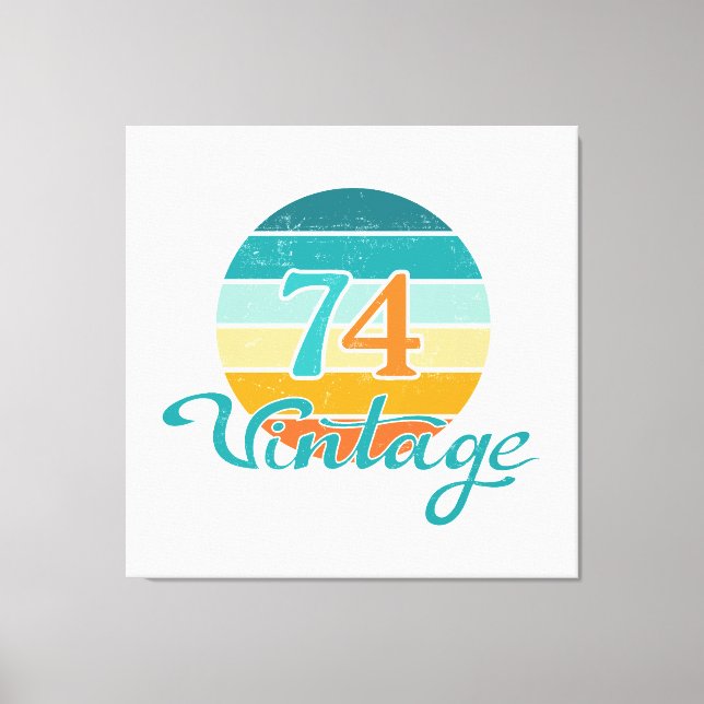 Impressão Em Tela Ultrassado 74 Vintage (Frente)