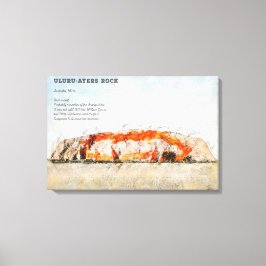 Impressão Em Tela Uluru, Ayers rock