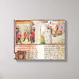 Impressão Em Tela Um acordo e a construção de um castelo