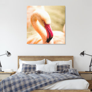 Impressão Em Tela Um Belo Flamingo Rosa