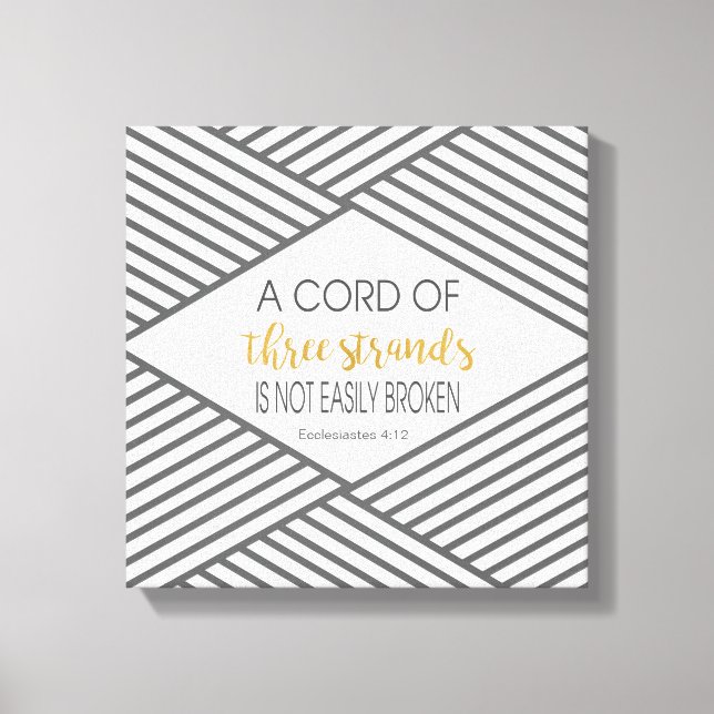 Impressão Em Tela Um cabo de três fios não é facilmente quebrado (Frente)