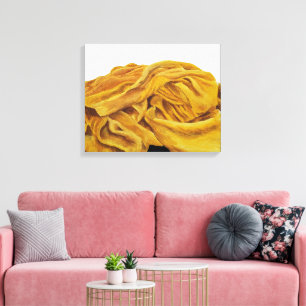 Impressão Em Tela Um cachecol amarelo