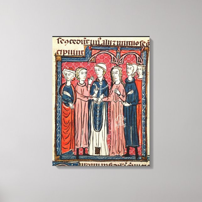 Impressão Em Tela Um Casamento, de "Decretos de Gratien" (Frente)