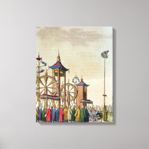 Impressão Em Tela Um circo chinês, ilustração 'de Le Traje Um