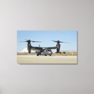 Impressão Em Tela Um CV-22 Osprey prepara-se para a descolagem