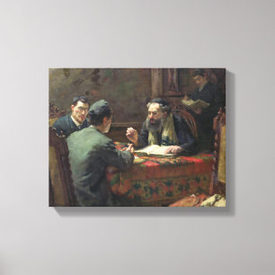Impressão Em Tela Um debate teológico, 1888
