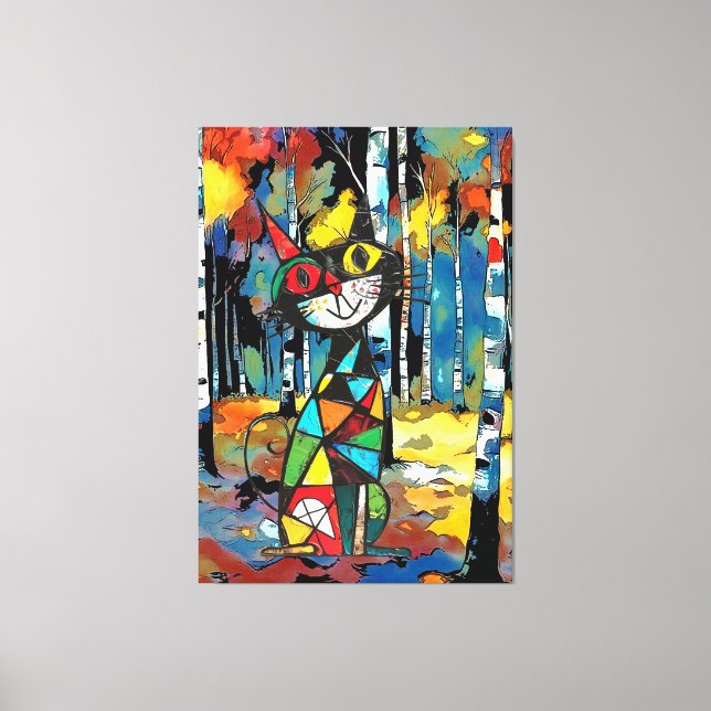Impressão Em Tela Um Dia Abstrato (Frente)