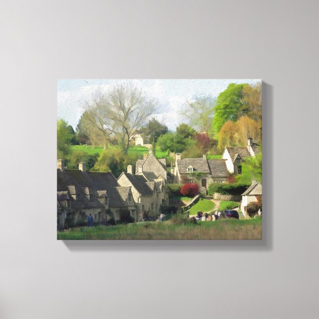 Impressão Em Tela Um dia nos Cotswolds no Reino Unido (Frente)