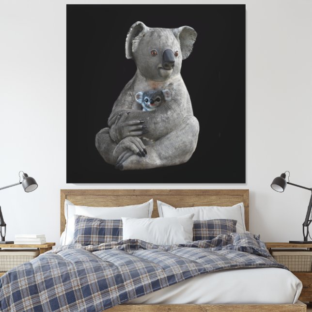 Impressão Em Tela Um Embraço de Mãe (Insitu(Quarto))