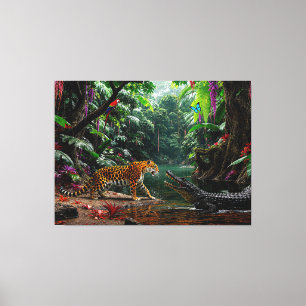 Impressão Em Tela “Um Encontro Casual” – Retrato Colorido da Vida Se