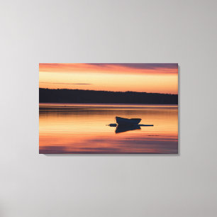 Impressão Em Tela Um esqui no nascer do sol em Eggemoggin Reach in L