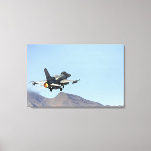 Impressão Em Tela Um F-16E dos United Arab Emirates
