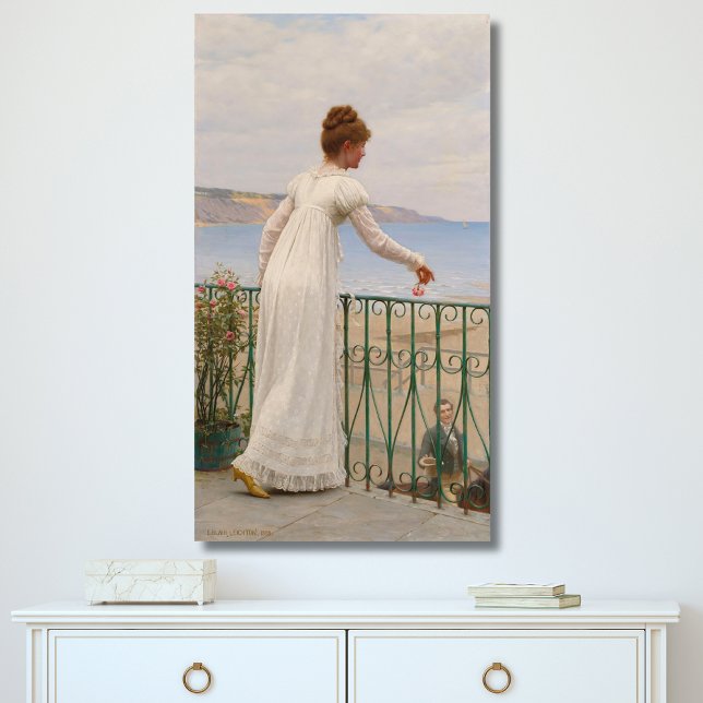 Impressão Em Tela Um Favor - Edmund Blair Leighton (Criador carregado)