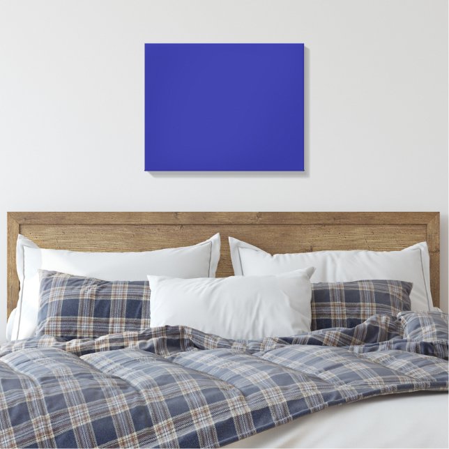 Impressão Em Tela Um fundo azul com um quadrado branco proeminente (Insitu(Quarto))