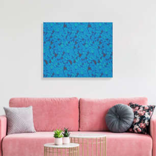 Impressão Em Tela um fundo azul e preto com um padrão
