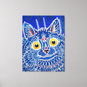Impressão Em Tela Um gato em estilo gótico por Louis Wain