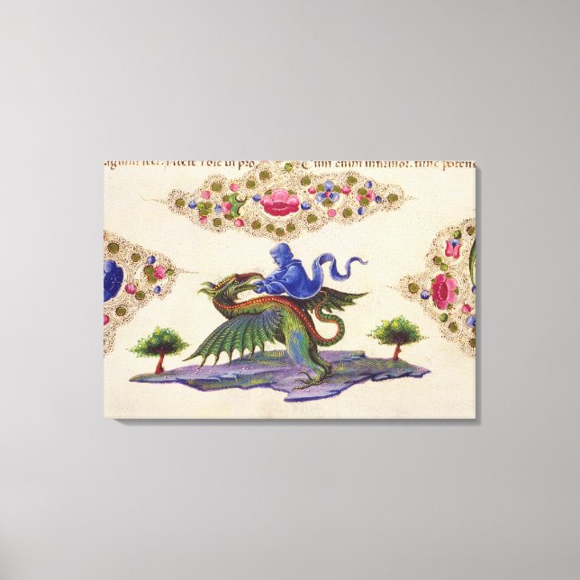 Impressão Em Tela Um gênio e um monstro alado (Frente)