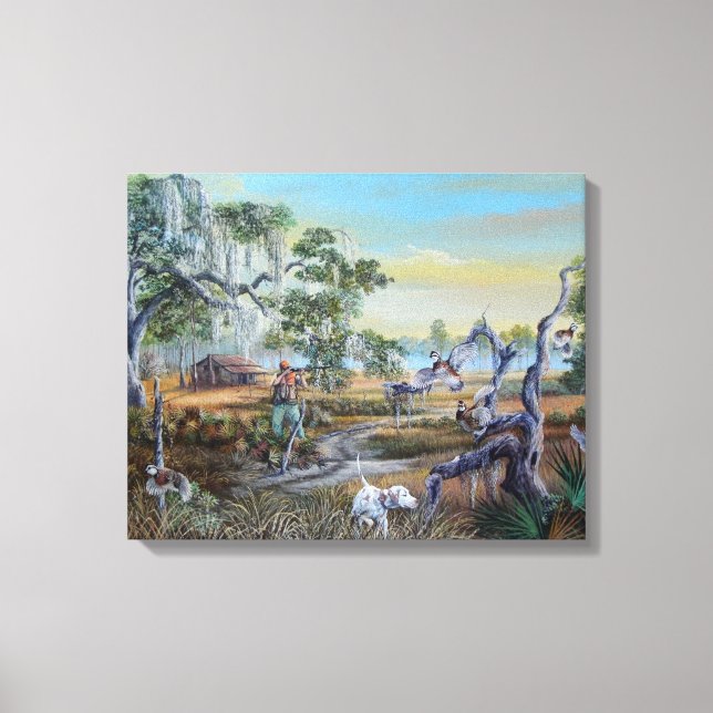 Impressão Em Tela Um homem e seu cachorro... Estilo Sul. (Frente)