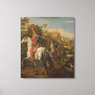 Impressão Em Tela Um Hussar a cavalo, 1773