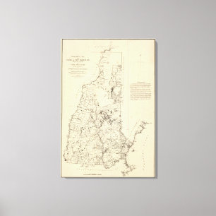 Impressão Em Tela Um mapa topográfico