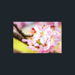 Impressão Em Tela Um Monte Maravilhoso De Flores De Sakura Rosa Em P<br><div class="desc">Um bando maravilhoso de flores rosa de sakura em um galho de árvore. O pano de fundo multicolorido liso da cereja floresce e da grama de jardim fresco. Uma pintura digital muito grande a partir de uma fotografia. Impressão floral esticada de tela para decorar seu lugar ou para ser usada...</div>